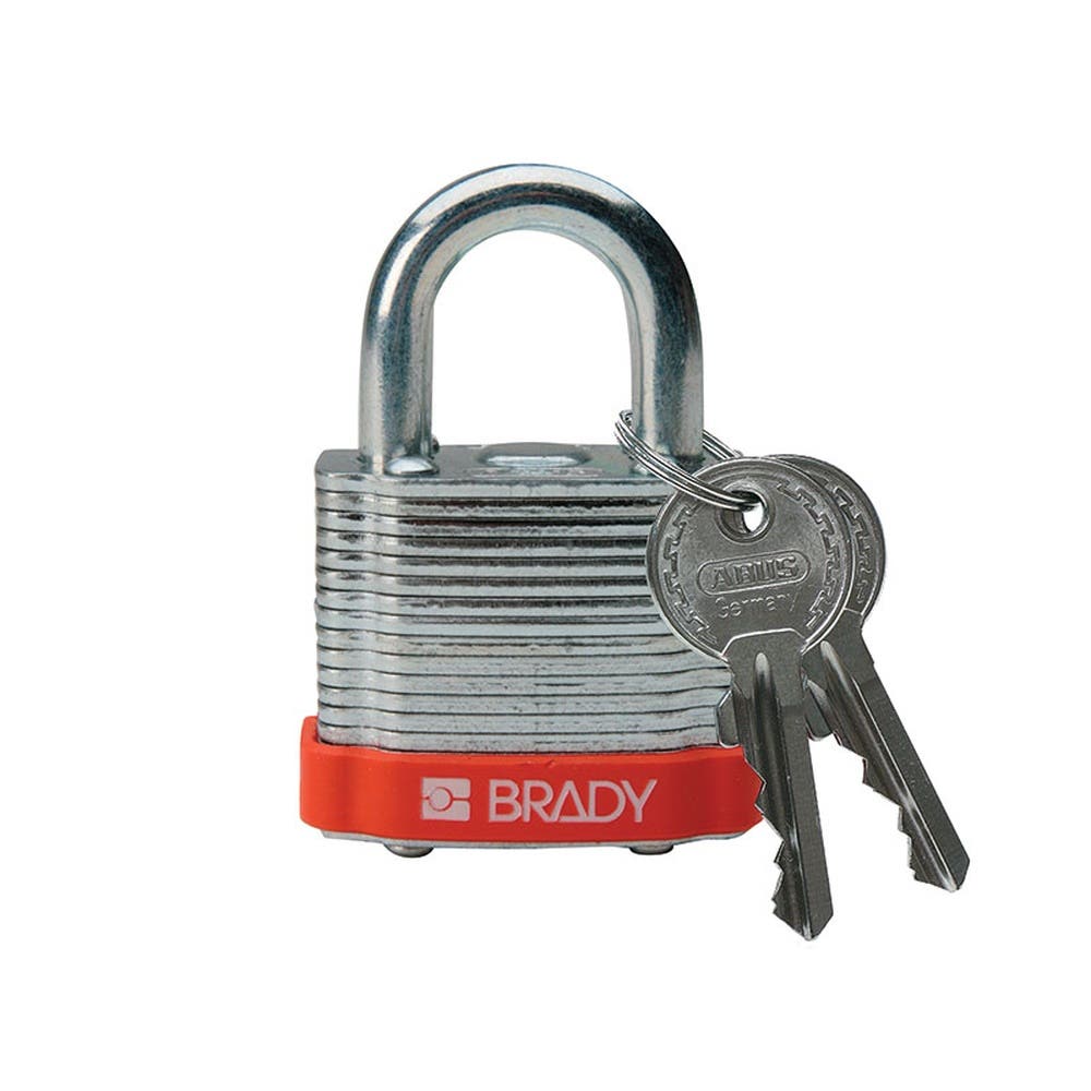 Padlock Lockout Steel 19mm KD Red 91018008 850827