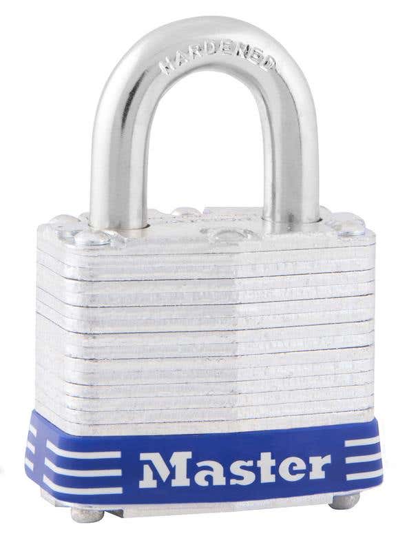 Padlock Laminated Steel Hardened Steel Shackle 40mm 3DAU Master Lock_91018102_3DAU