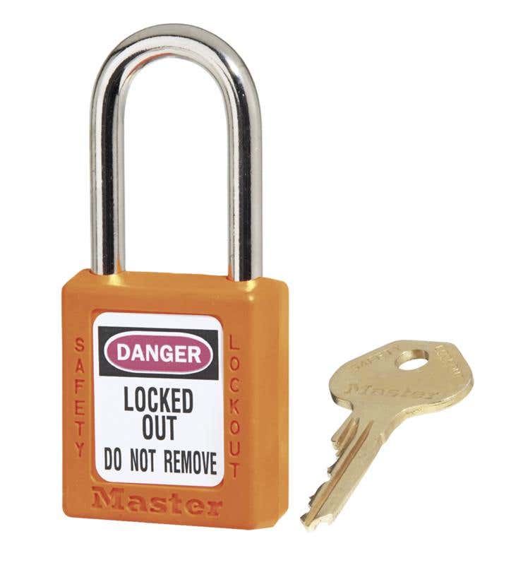 Zenex&trade; Lockout Padlock Keyed Different 38/44mm Orange 91018141 0410ORJ