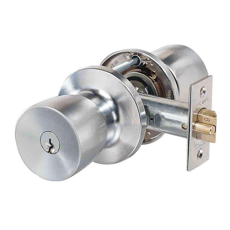 LW KNK Entrance Lockset Backset 60mm Satin Chrome Finish 91018481 530SC