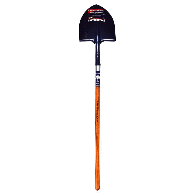 Shovel Round Mouth Medium Long Handle Wooden 91020026 SJ-ORMS