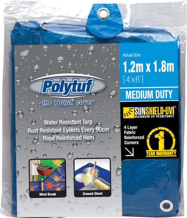 Tarpaulin UV Resistant  Super Blue 4 x 6ft 91078000 B46