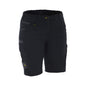 Short Womens Cargo Flx and Move Cotton 280gsm Black 10 Bisley_40115240_BSHL1338_BBLK10