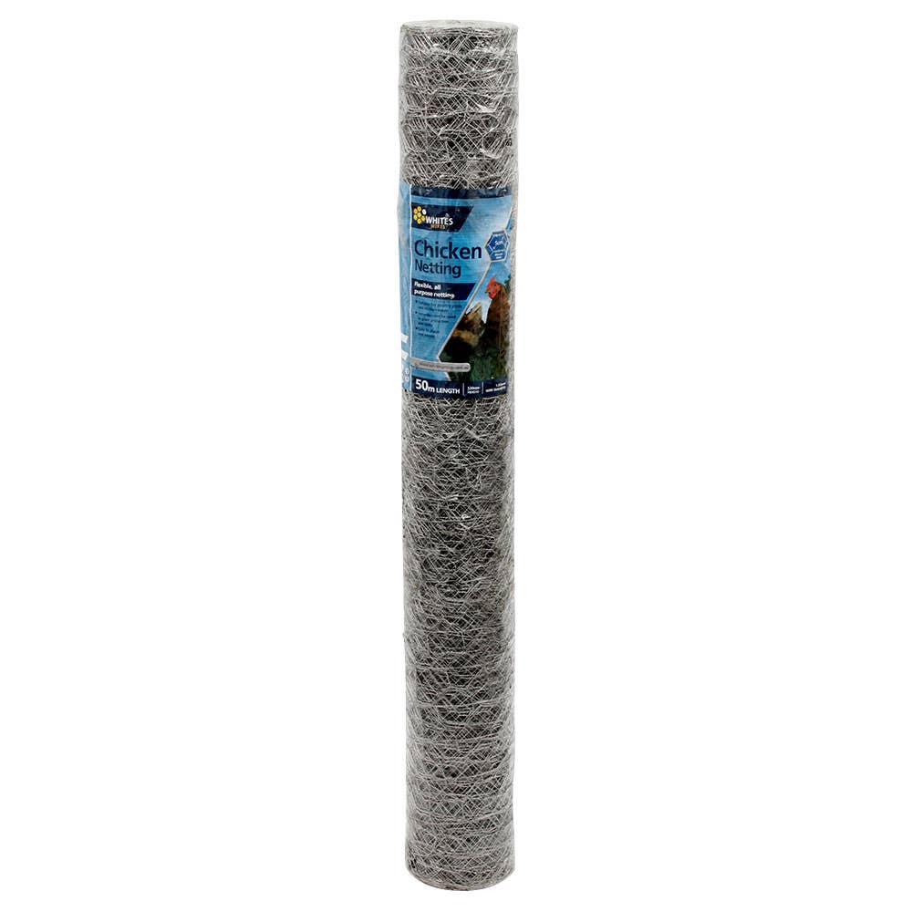 Fencing Wire Mesh Chicken & Garden Galvanised 1200mm x 50m Whites Group 91100014 10644