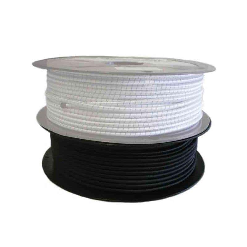 Cord Elastic Shock 2mm x 200m Braid Polyester Black Kangarope 91118070 SK02X200BK