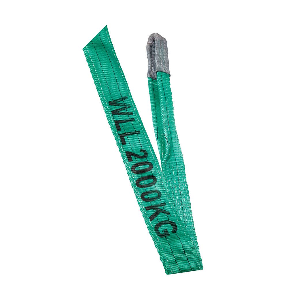 Saturn 2t 5m Green Flat Polyester Lifting Sling 91180060 FS-2-2000X5
