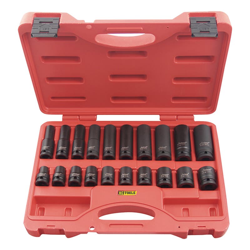 Socket Set Impact 1/2'' Dr Metric Standard + Deep 20 Piece 91190009 11321