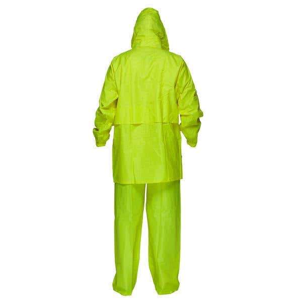 Jacket + Pant Set Wet Weather Poly Hi Vis Yellow Bagged Small 91200126 MS939-Y-S