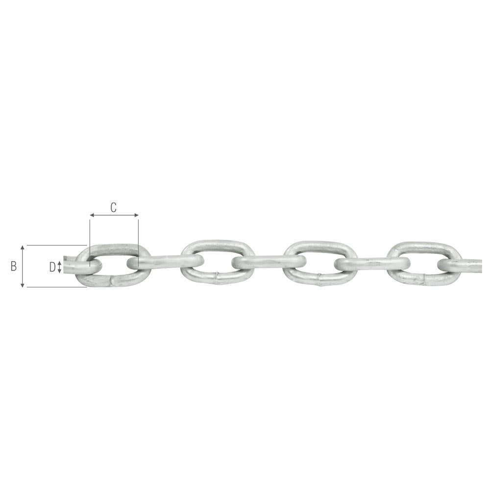 Chain Galvanised Grade 30 Proof Coil 10mm/500kg Drum 60019288 CM10D