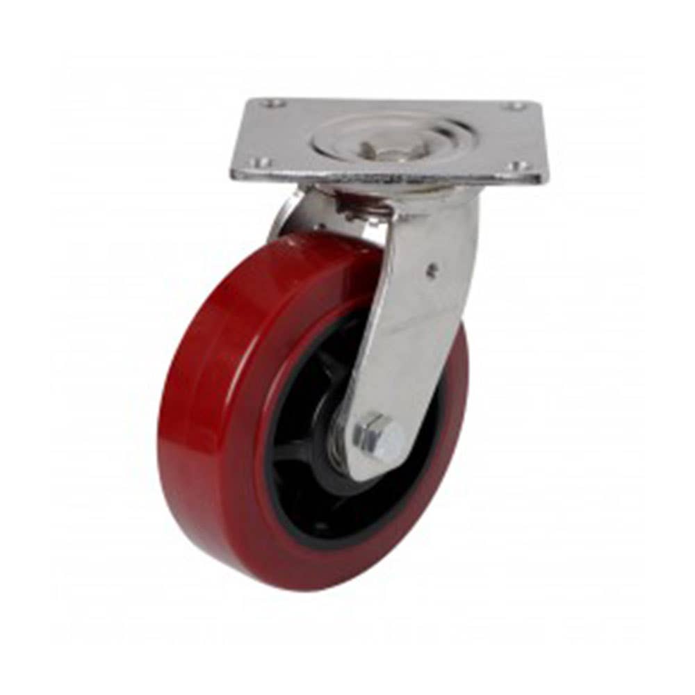 J3 Series Swivel Plate Castor Wheel Urethane 100mm 91320256 J32AZ84K100