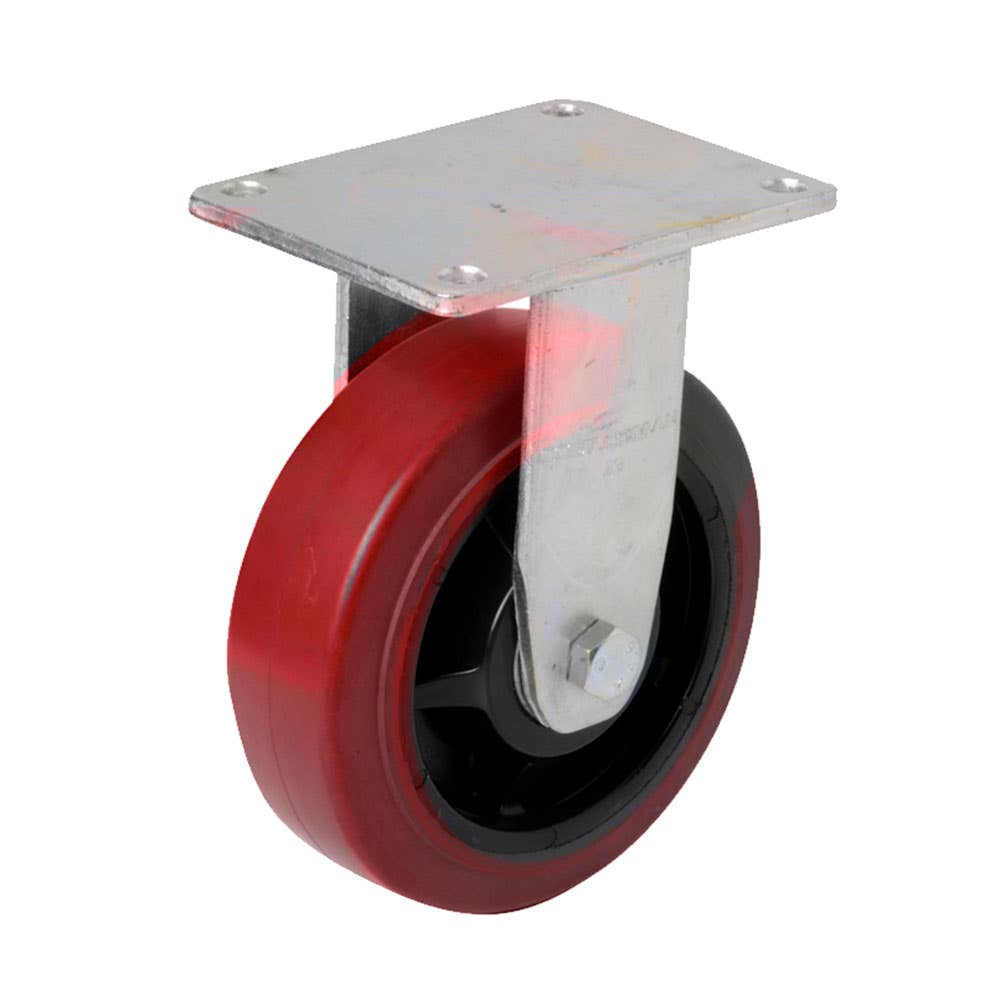 J3 Series Fixed Plate Castor Wheel Urethane 100mm 91320257 J33AZ84K100