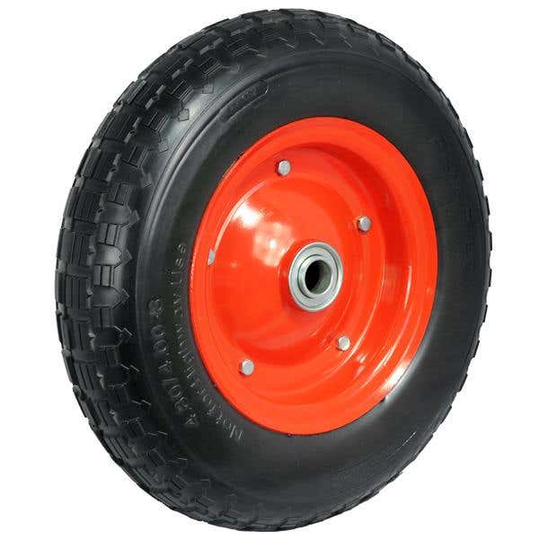Wheel Rubber Solid 400 x 25 x 100mm Tyred Steel Centre 91328353 PF1632-1