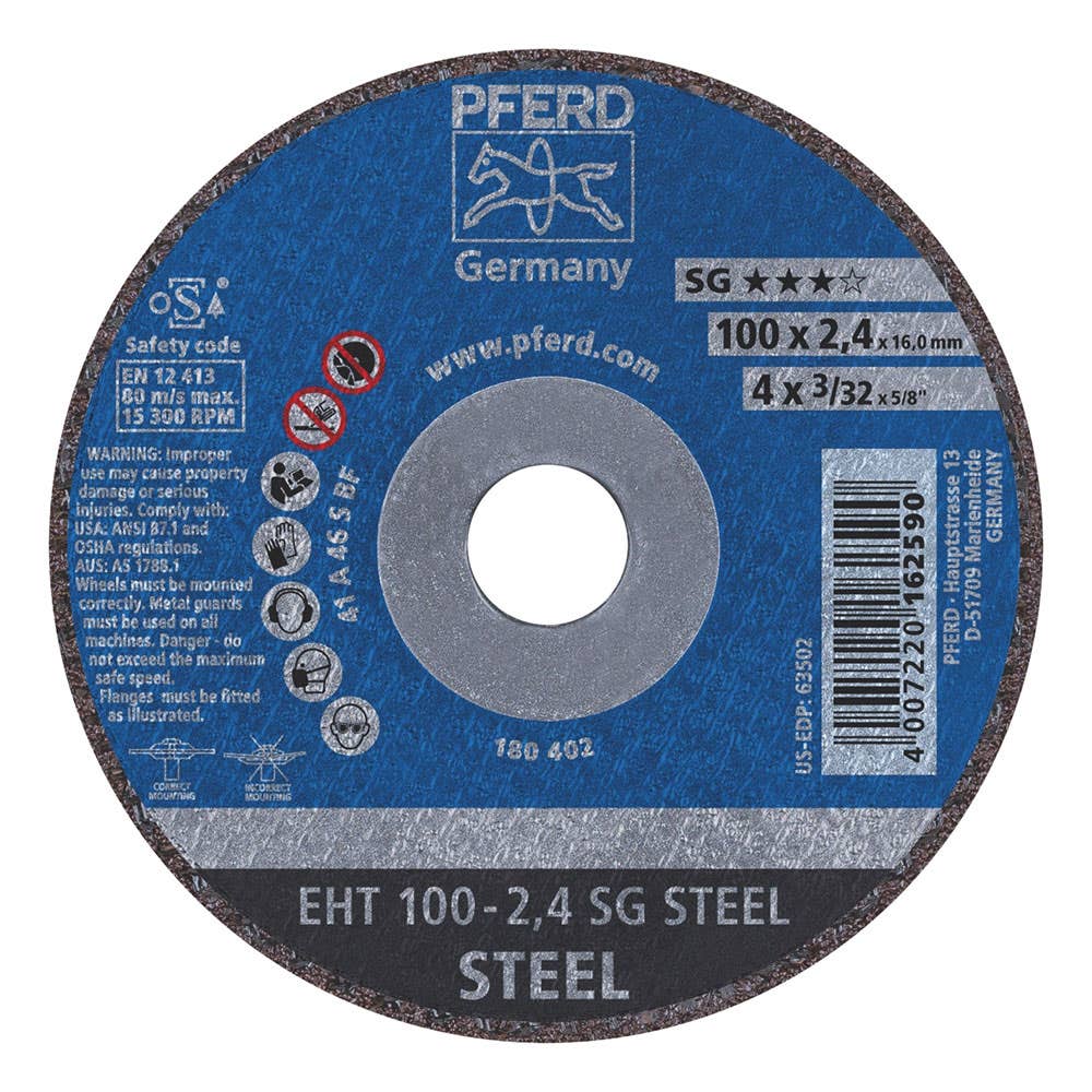 Metal Cut Off Wheel 100 x 2.4 x 16mm EHT 100 2.0 A46 SG 914001 61340116