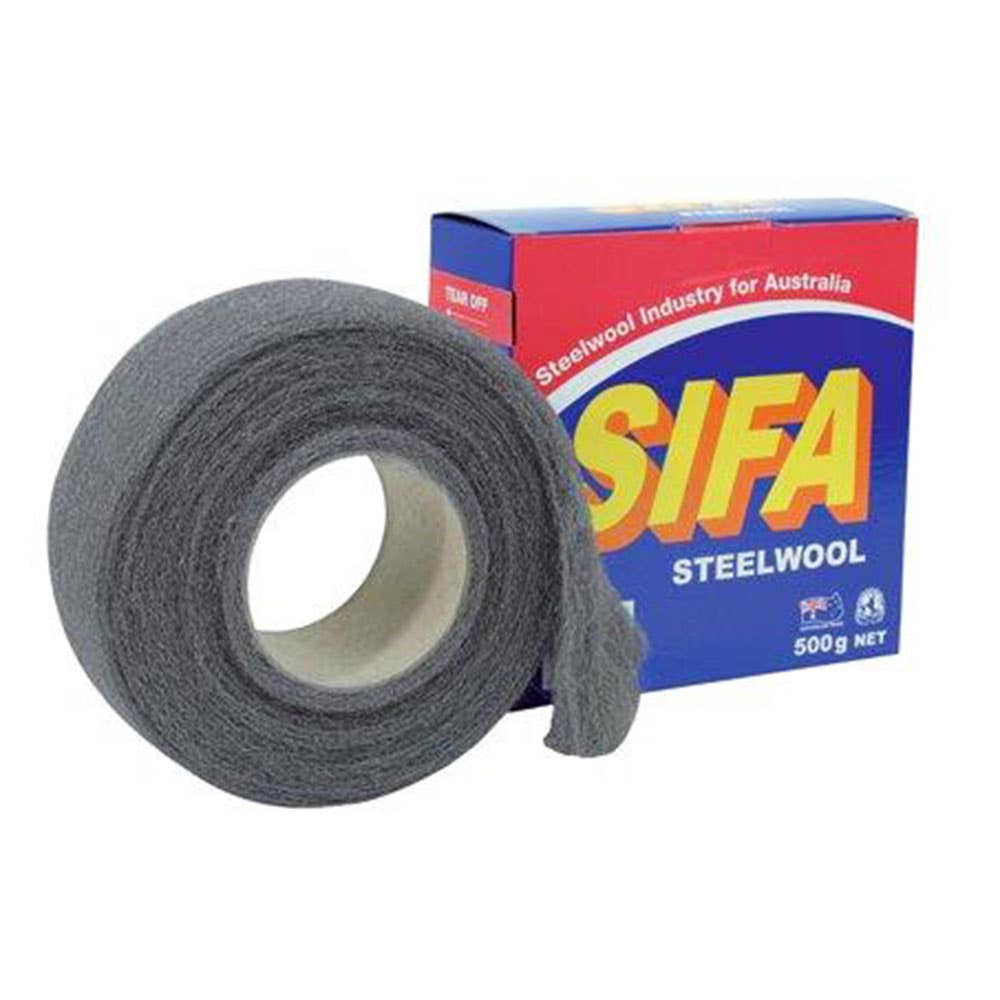 Steel Wool SIFA Industrial Grade Roll 500g Abco 91420001 140114