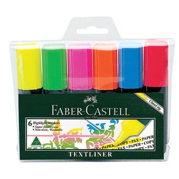Faber Castell Highlighter Textliner Ice 1546 Wallet 6 16243000 19758