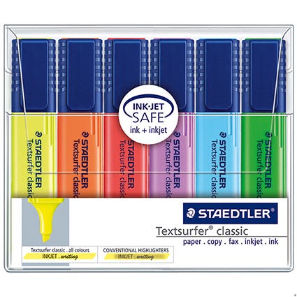 Staedtler Textsurfer Highlighter 364Wp6 Ass Pack 6 16251200 364 WP6