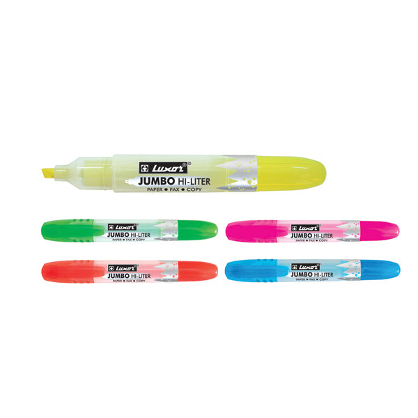 Luxor Highlighter Jumbo Round Barrel Green_1031152_4502