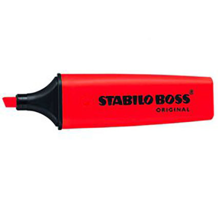 Stabilo Boss Highlighter 2-5mm Box 10 Red_9005840_0071324