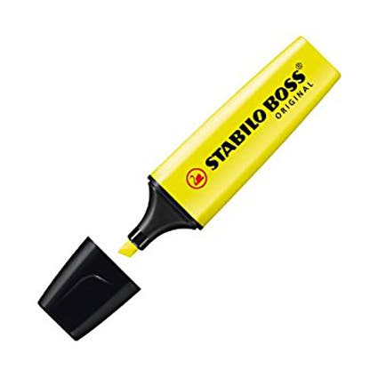 Highlighter Marker Yellow 10 Pack 1020899 0070247