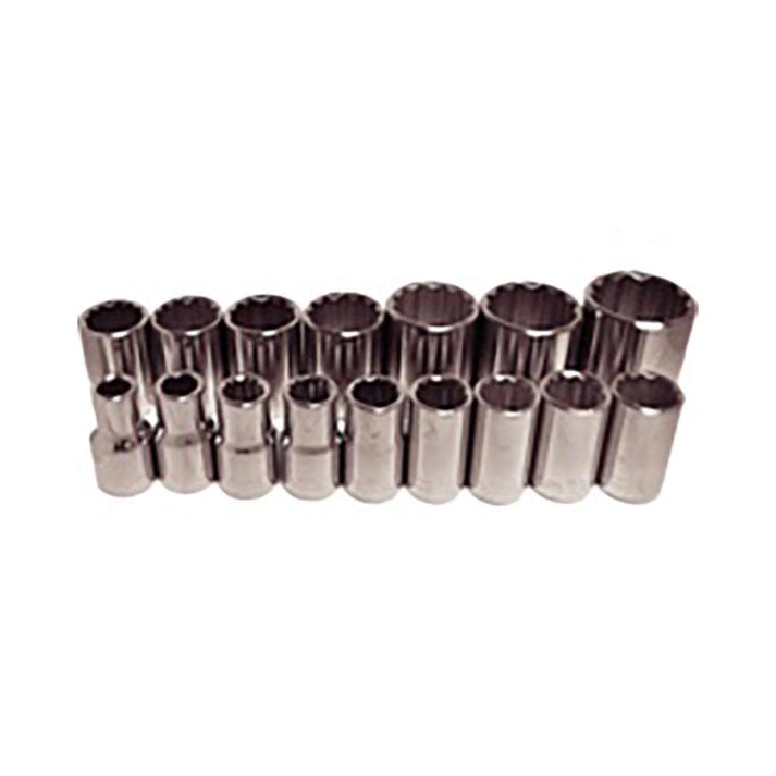 Socket Set 1/2'' Dr Metric 16 Piece 12 Point Standard – ATOM