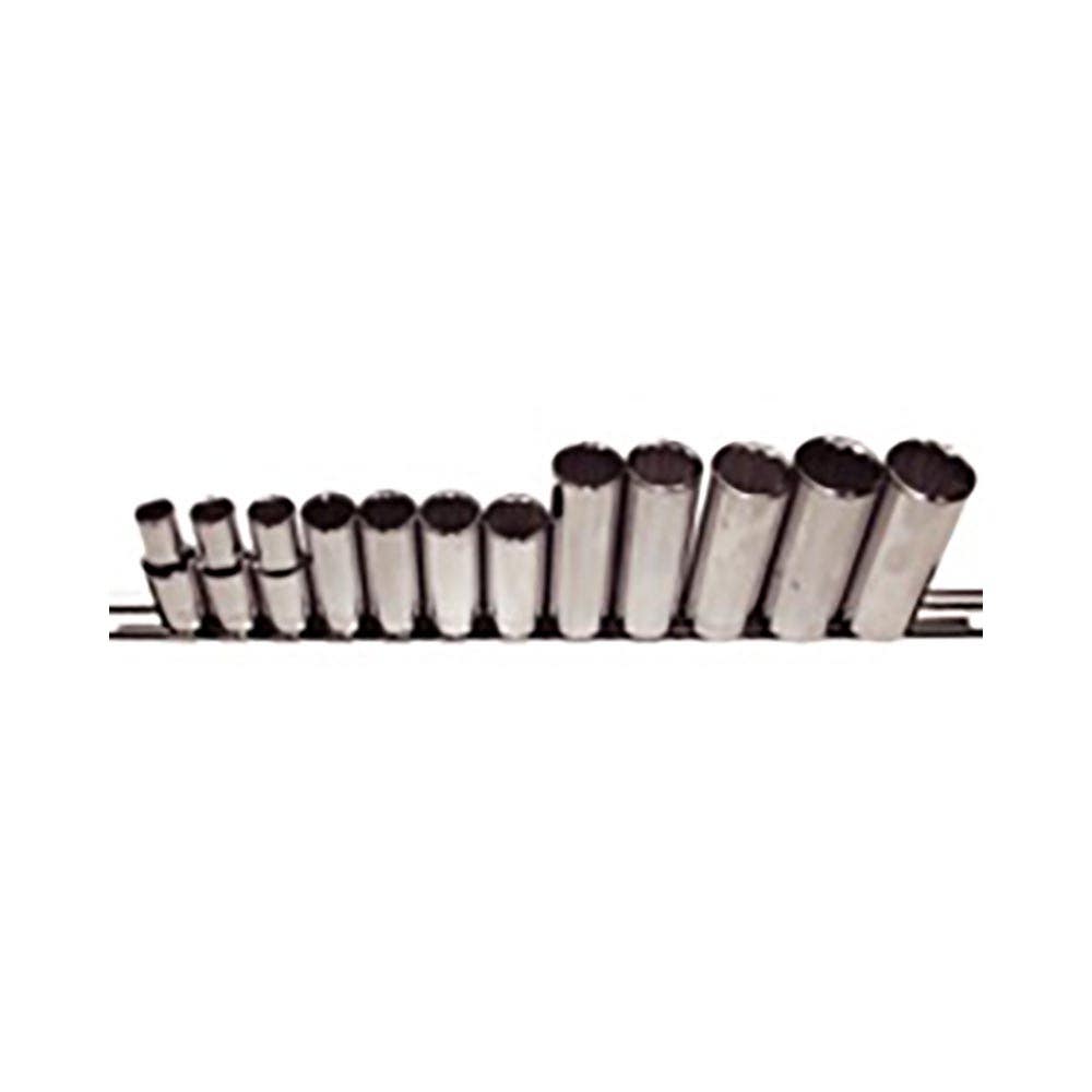 Socket Set 3/8'' Dr Metric 12 Piece 12 Point Deep_91549000_93512