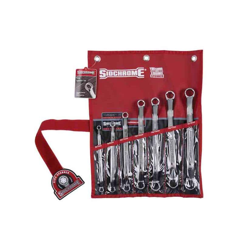 Spanner Set Metric Ring 7 Piece Sidchrome 91640002 SCMT21206