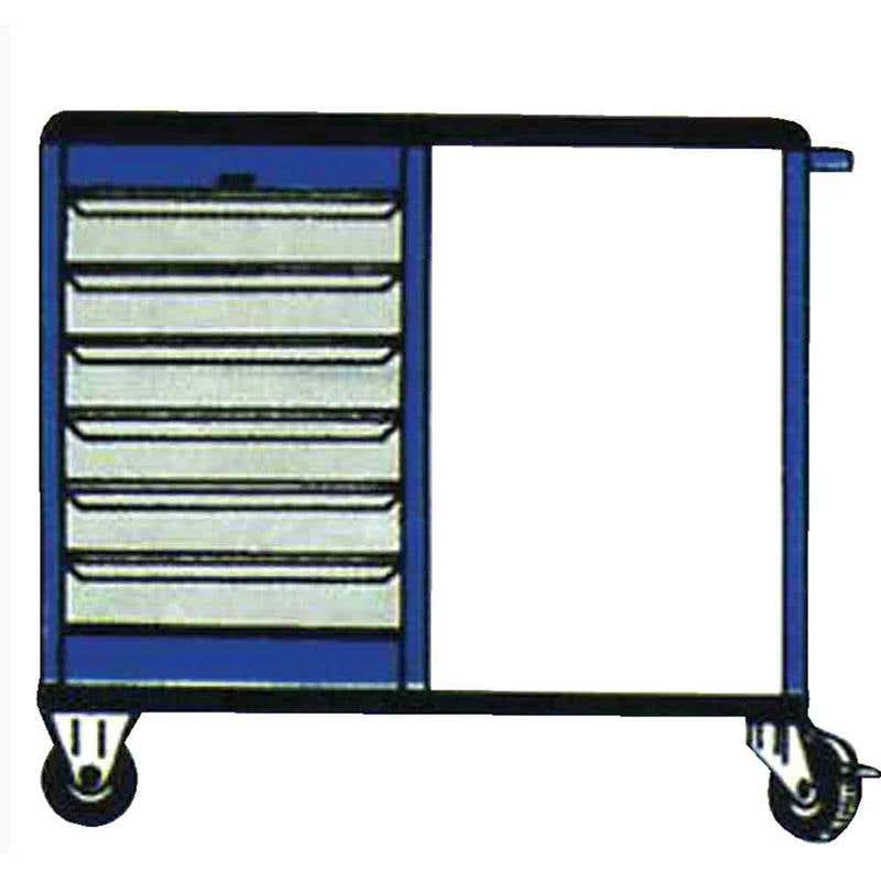 Workstation Mobile B-6DL 6 Draw 895 x 100 x 500mm Allwest 91708012 215015