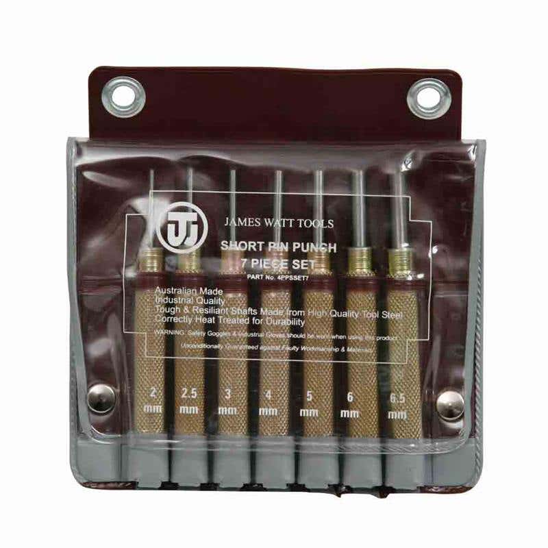 Punch Pin Set Short 7 Piece 2-6.5mm JWT 91740048 4PPSSET7