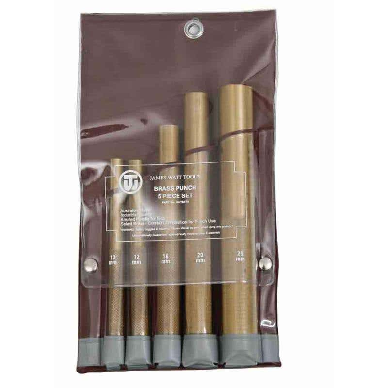 Punch Brass 5 Piece Set 10 12 16 19 25mm JWT 91748054 4BPSET5