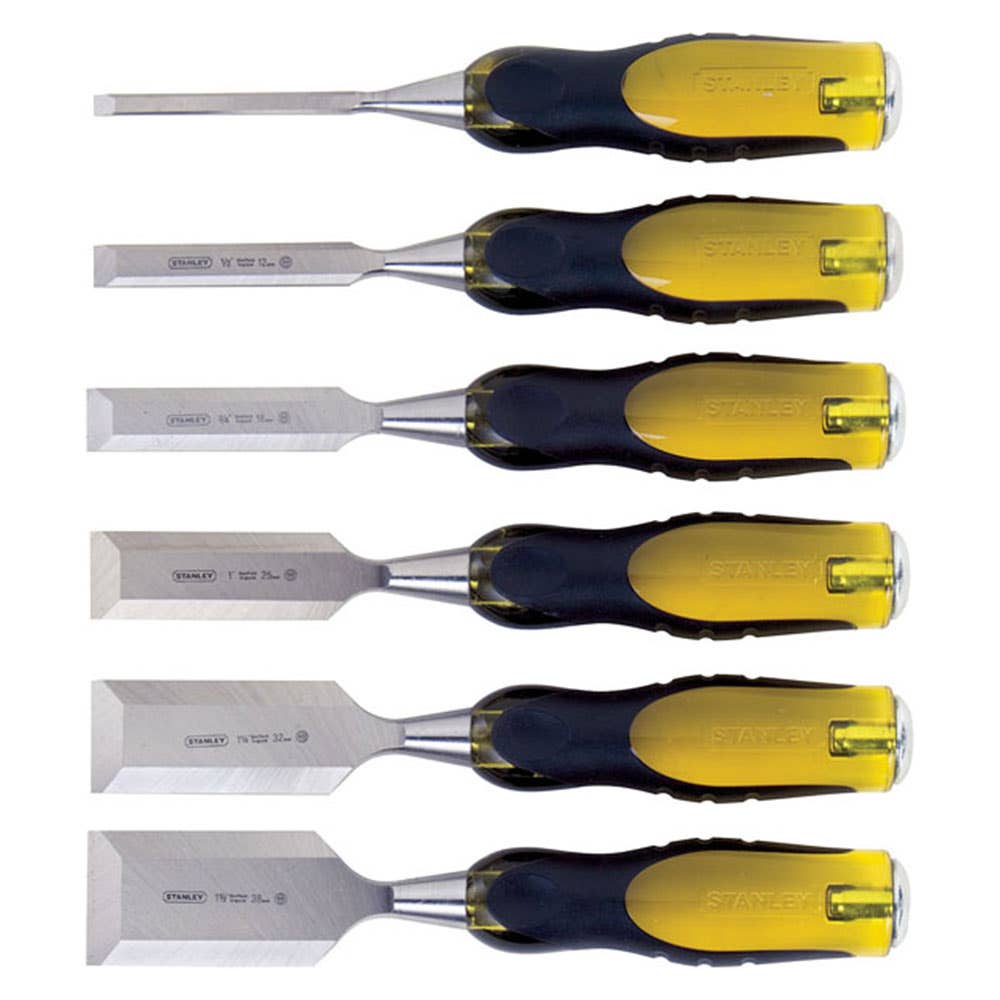Chisel Set Wood Butt End 6-38mm 6 Piece Fatmax Stanley 91770008 16-971