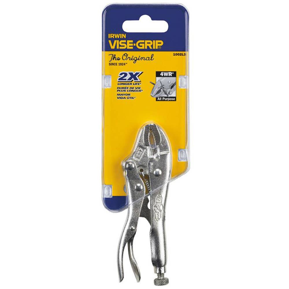 Pliers Locking 100mm Curved Jaw + Cutter Vise Grip 91798149 1002L3