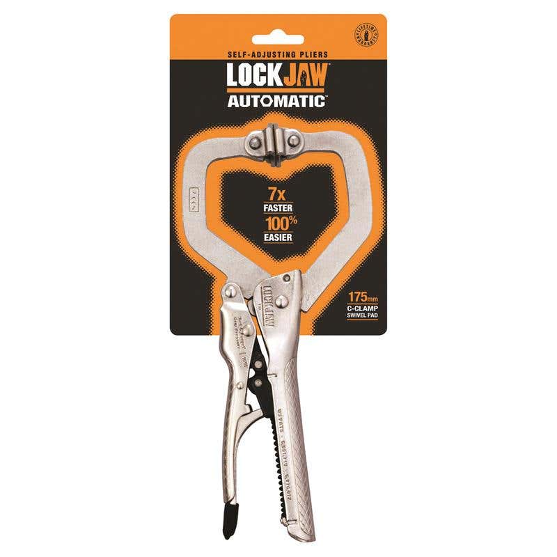 Wrench Lockjaw C Clamp 7'' 180mm + Swivel Pads 91890013 L2140175