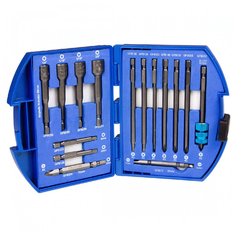 Bit Nutsetter Set Long 16 Piece 91890027 GFB-395-C