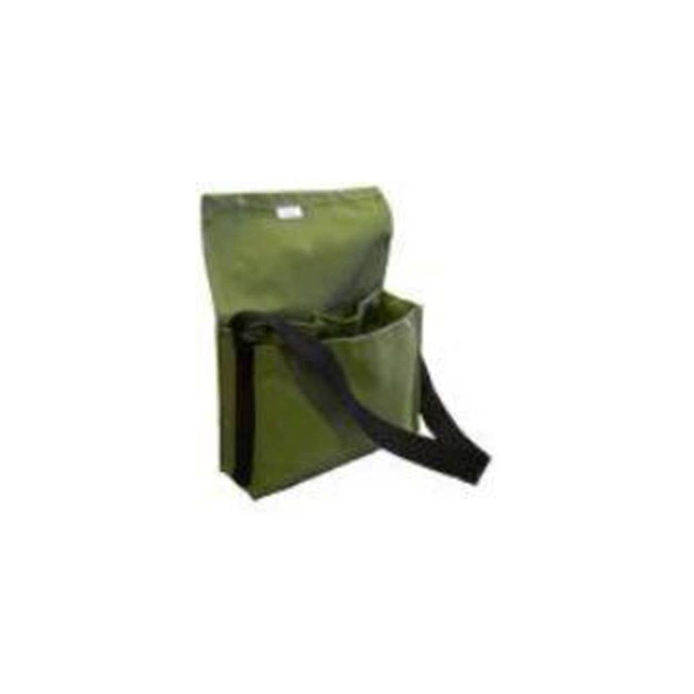 Canvas Tool Bag With MDF Base & 2 Pockets Green 350 x 110 x 250mm 91970070 10155-ST350
