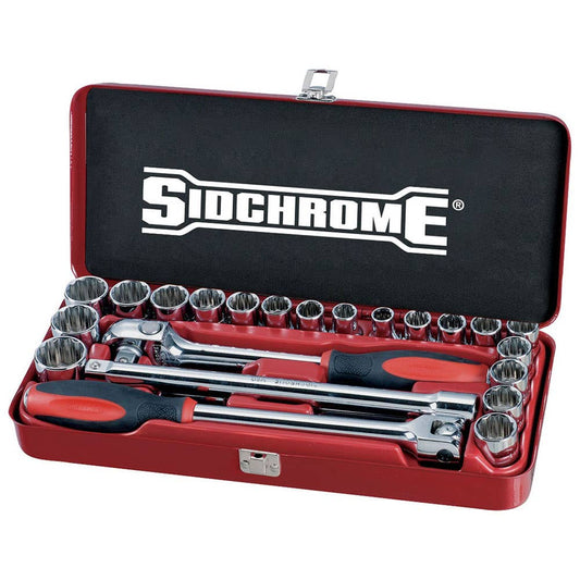 Socket Set 1/2'' Dr AF/Metric 24 Piece 91990001 SCMT14110