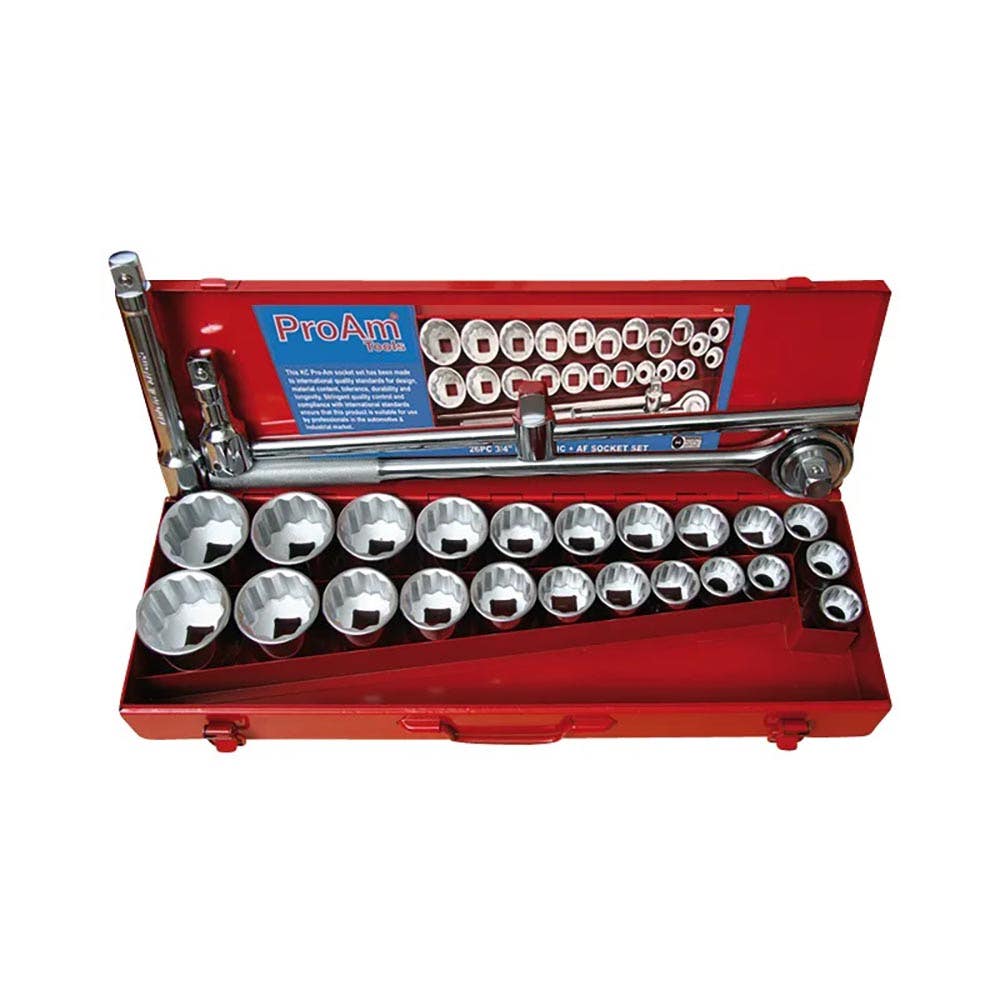 Socket Set 3/4'' Dr AF/Metric 27 Piece Z Tech_91990018_19344