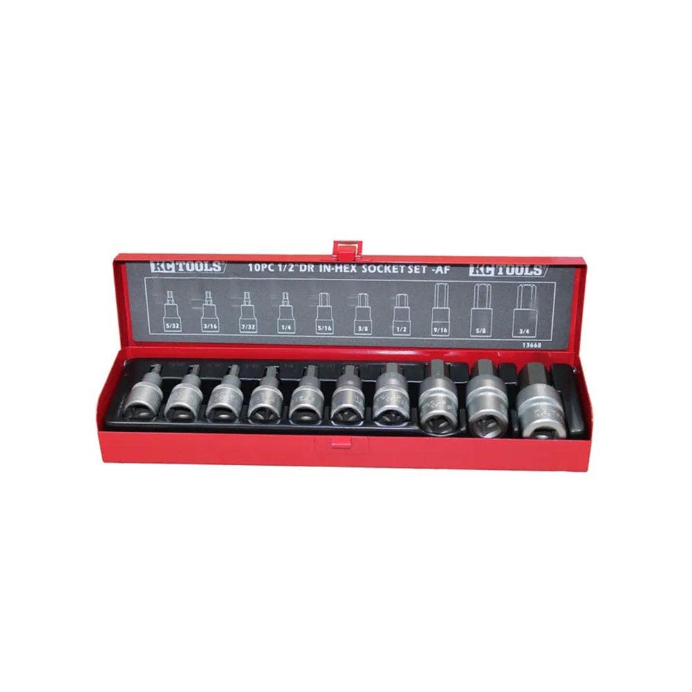 Socket Set Inhex 1/2'' Dr Imperial 5/32'' - 3/4'' 10 Piece_91990019_13668