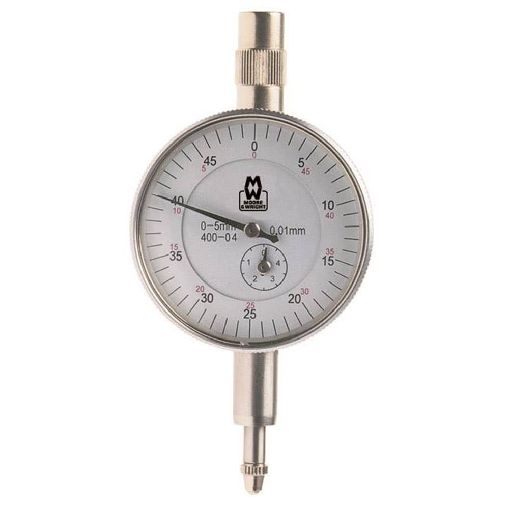 Indicator Dial 0.01mm Graduation 5mm Range 0-50 Moore + Wright 92140117 MW-400-04