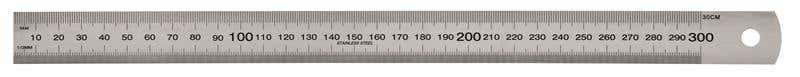 Ruler Stainless Steel 300 x 25mm Metric 92148148 92148148 SJ-SSR300