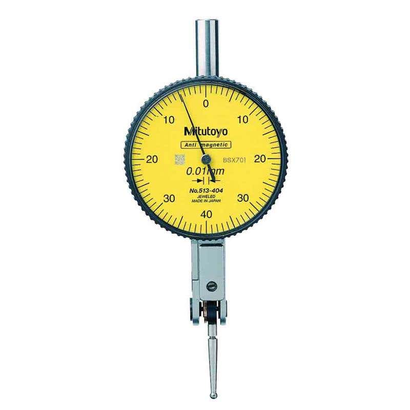 Indicator Dial Full Set 0.01mm Graduation 0.8mm Range 0-40-0 Lever Type Mitutoyo 92150027 513-404-10T