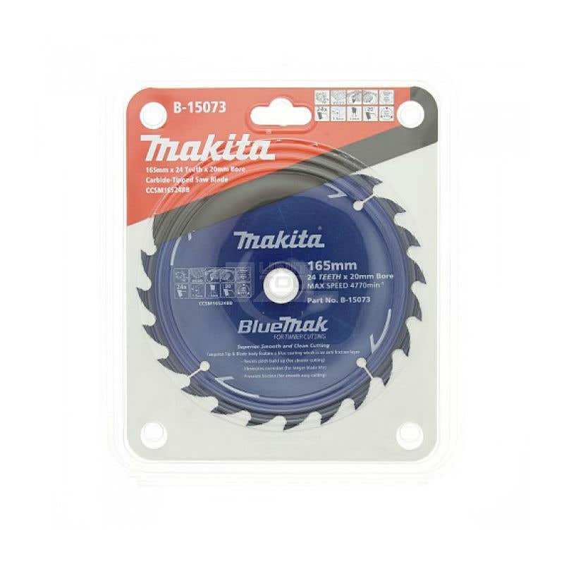 Blade Saw Circular 165 x 20mm 24 Teeth TCT Makita 92218159 B-15073