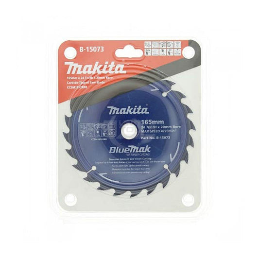 Blade Saw Circular 165 x 20mm 24 Teeth TCT Makita 92218159 B-15073