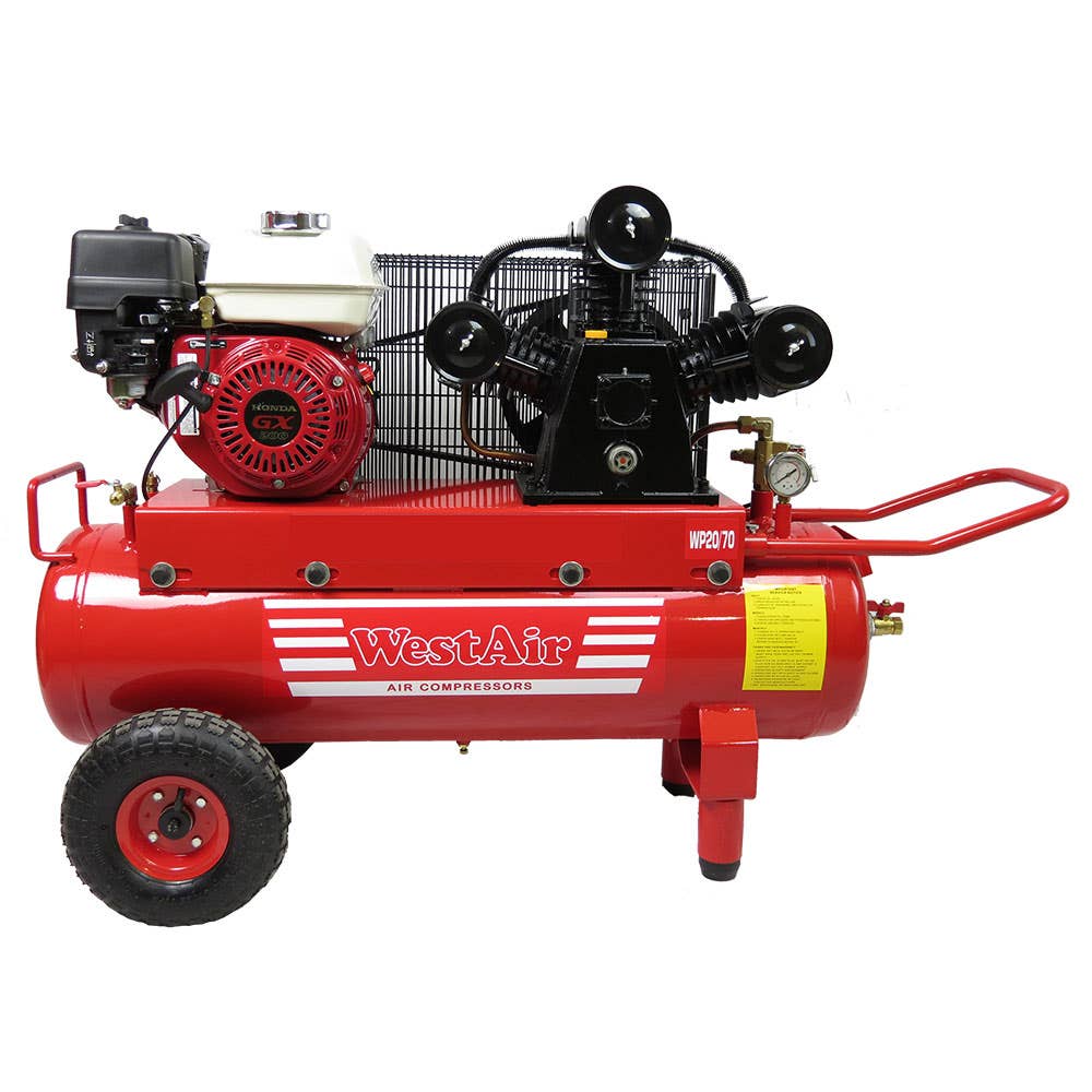 Compressor Air Petrol Honda GX200 5.5hp 416LPM 145psi Westair 92330046 WP20/70