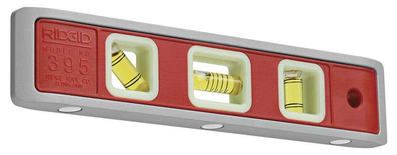 Level Spirit 230mm 3 Vial Torpedo 395 Magnetic Ridgid 92448007 20233