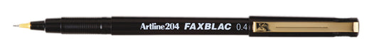 Artline 204 Faxblac Fineliner Pen 0.4mm Box 12 Black_925002001_120401