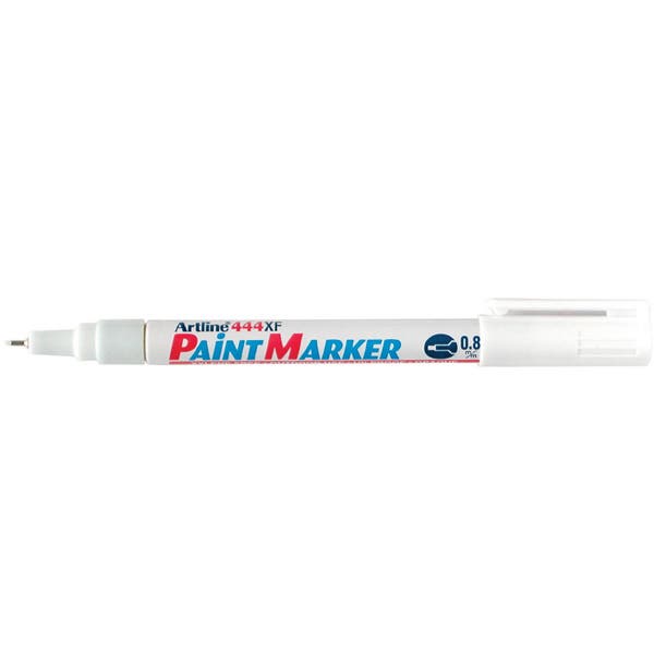 Artline 444XF Permanent Paint Marker Bullet Point 0.8mm White 1020841 144433