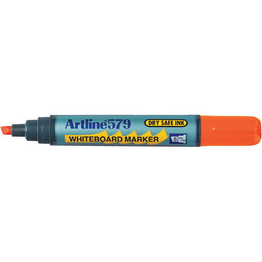 Artline 579 Whiteboard Marker Chisel Point 5mm Box 12 Orange_925006005_157905