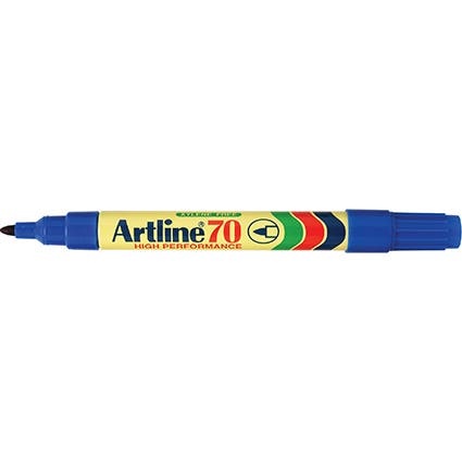 Artline 70 Permanent Marker Bullet Point 1.5mm Box 12 Blue 925007002 107003