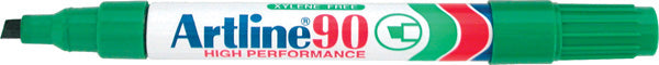 Artline 90 Permanent Marker Chisel Point Box 12 Green_925008004_109004