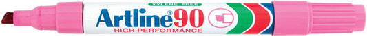 Artline 90 Permanent Marker Chisel Point Box 12 Pink_925008007_109009